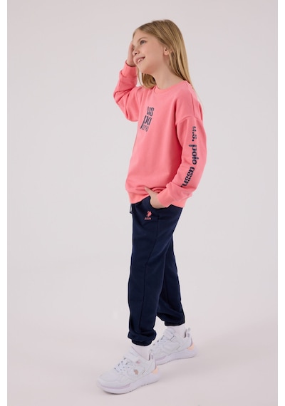 U.S. Polo Assn. U.s. Polo Assn Kız Çocuk Pembe Eşofman Takımı Us2308-c-v1 Pembe