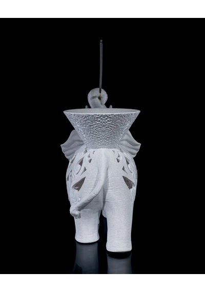 Fil Figürlü Dekoratif Tütsülük - 3d Baskı