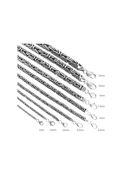 2.8mm 925 Ayar Gümüş Yuvarlak Kral Model Erkek Bileklik Künye 249540193