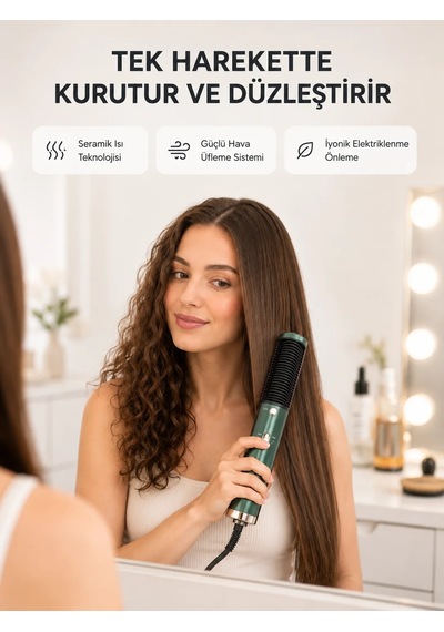 Seramik Plakalı Saç Düzleştirici 200 C Ayarlanabilir Isı, İyon Teknolojisi