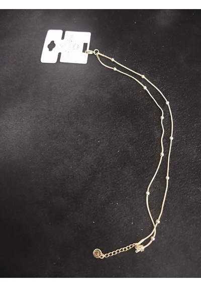 316l Paslanmaz Çelik Gold Renk Minimalist Top Zincir Halhal Altın