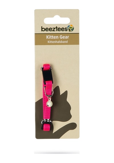 Hnrlıshp Beeztees Yavru Kedi Boyun Tasması, Zilli, Pembe, 15-22cm