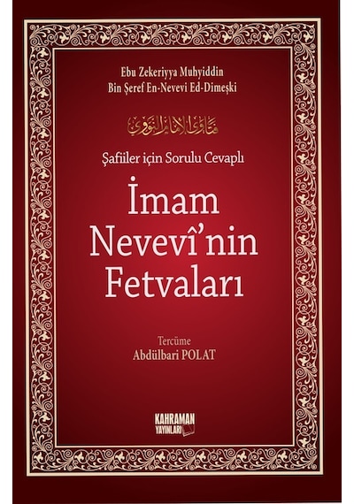 Şafiiler Için Sorulu Cevaplı Imam Nevevi'Nin Fetvaları