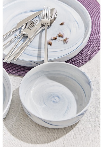 Pasabahce Marble Porselen Salata Kase Mavi - 1 Adet