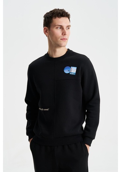 AR-MA Arma Şık Erkek Regular Fit 3 İplik Şardonlu Bisiklet Yaka Sweatshirt 001