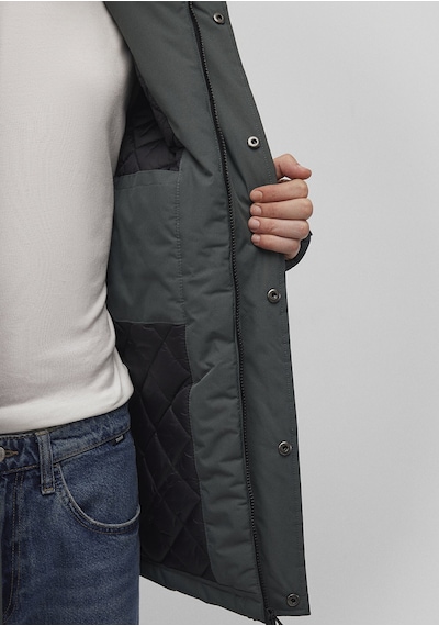 Mavi - Kapüşonlu Yeşil Parka 0110472-71598 Yeşil