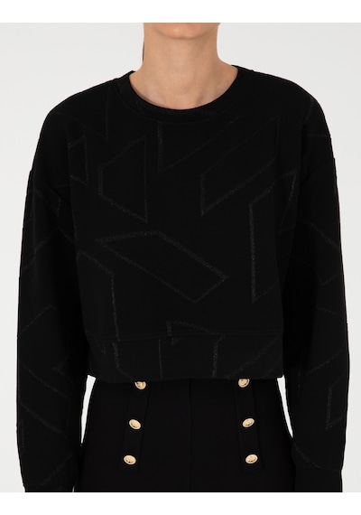 Pierre Cardin Kadın Siyah Sweatshirt 50291038-vr046 Siyah