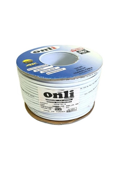 Onli Rg6-U4 Anten Kablosu 100Metre 48Tel