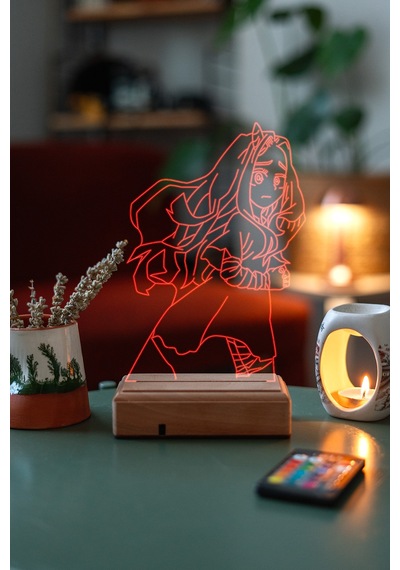 Modiwa Design All Might My Hero Academia 16 Renk Anime Gece Lamba