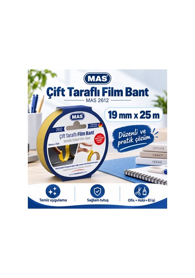 Çift Taraflı Bant 19x25 Mt 2612 1