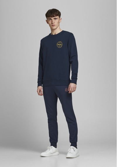 Jack & Jones Lastikli Paça Lacivert Erkek Eşofman Altı 12165322