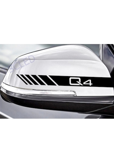 Q4 Ayna Sticker Audi Oto Araba Sticker