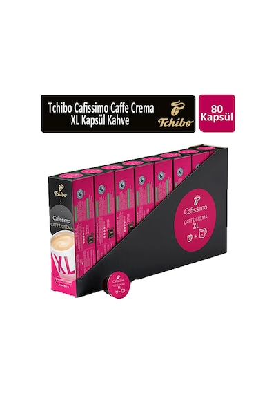 Tchibo Cafissimo Caffe Crema XL Wake Up Kapsül Kahve 8 x 10'lu