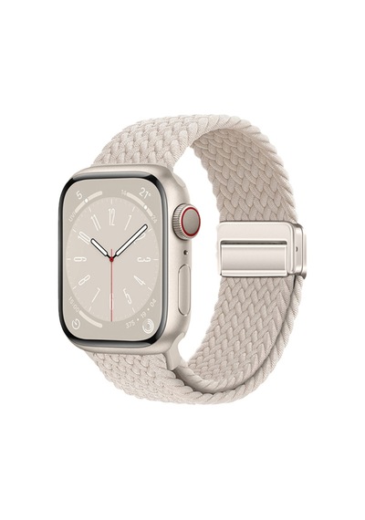 Watch 10 46mm Mxsp Krd-134 Uyumlu Örgü Tasarımlı Hasır Kordon Strap Kayış - Koyu Yeşil