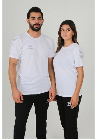 Hummel Armin Pamuklu Antrenman Tişört Beyaz