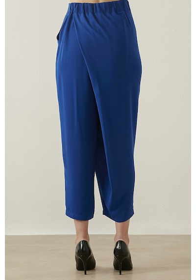 Mizalle Anvelop Saks Pantolon Saks Mavisi