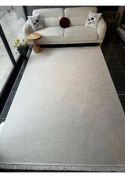 Yakut Halı Salon, Oturma, Yatak Odası Halısı Desen Kodu 74426-060 Beyaz