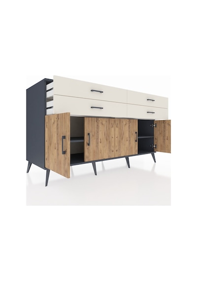 Kronos Konsol 2 Raflı 4 Çekmeceli 8 Kapaklı 176x59x99 Antrasit-ça Antrasit-çam/aytaşı Kronos Konsol 2 Raflı 4 Çekmeceli 8 Kapaklı 176x59x99 Antrasit-ça Antrasit-çam/aytaşı
