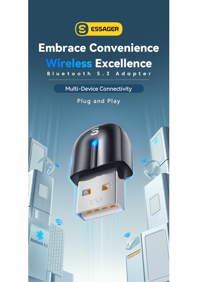 Essager 5.3 Süper Hızlı Ce/fc/rohs Lisans Usb Bluetooth Adaptör