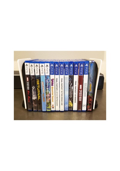 Ps5 Konsol Tasarımlı Cd Stand Rafı, İkonik Konsol Görünümlü Oyun Kutusu Cd Rafı Stand Organizer