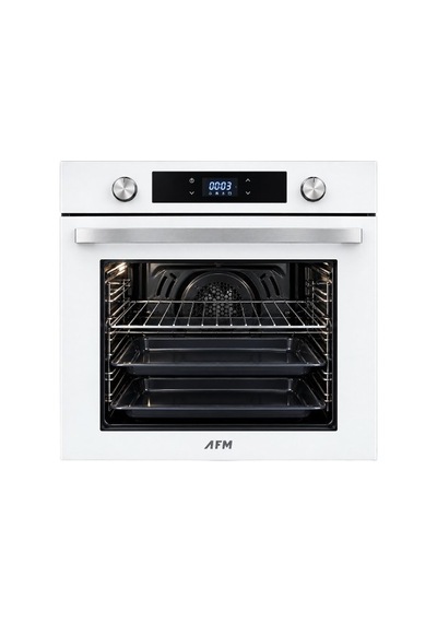 Afm Tech & Ferre FM7701 - LN386 - FM3301 /gaol 8 Prog. Turbolu Beyaz Dijital Ankastre Set