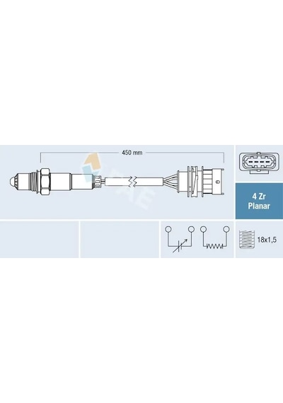 Opel Corsa E Oksijen Sensoru 1.4 2015-2019 B14xel D14xel Fae 77648