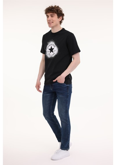 Converse Chuck Dıstort Spray Paınt Siyah Erkek Kısa Kol T-shirt Siyah-102233665