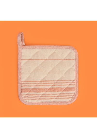 Tarçın Tutaç - Ekru / Kiremit - 20x20 Cm Çok Renkli