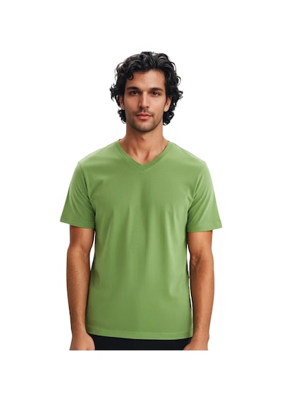 Arma Ar-ma Erkek V Yaka Tişört Baskisiz Basic Örme Kumaş Regular Fit %100 Pamuk 30/1 Penye Süprem Y31364408102 Yeşil-y1 Arma Ar-ma Erkek V Yaka Tişört Baskisiz Basic Örme Kumaş Regular Fit %100 Pamuk 30/1 Penye Süprem Y31364408102 Yeşil-y1