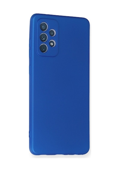 Samsung Galaxy  Uyumlu - A72 Kılıf First Silikon - Mavi