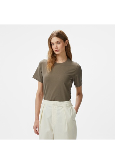Nautica Kadın Yeşil Regular Fit Kısa Kollu T-shirt Düz 55v717t Yeşil