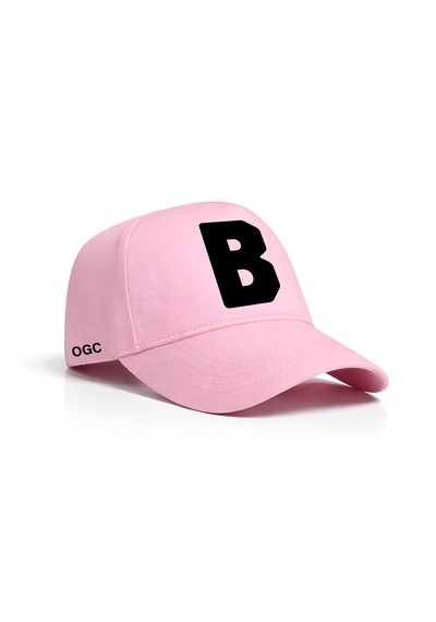 Ogc B Harfi Unisex Şapka Pembe