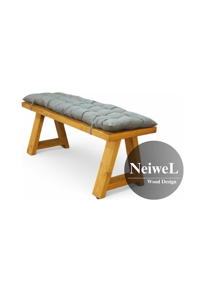 Neiwel Garden Nua Doğal Ahşap Bahçe Bank-40-220 Açık Ceviz