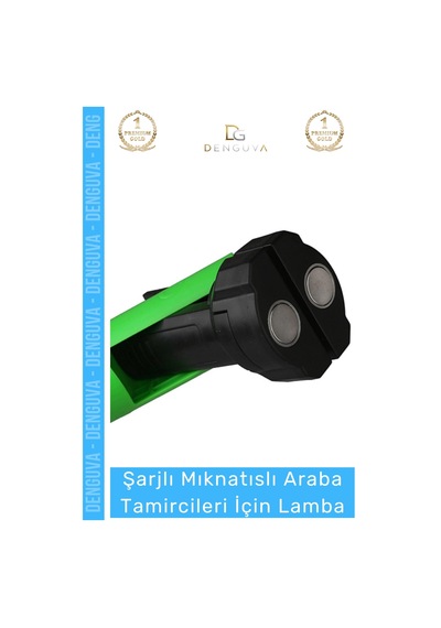 Ledlamba Şarj Edilebilir Mıknatıslı Led Fener Atölye Çalışma Güçlü Araba Tamircileri İçin Lamba