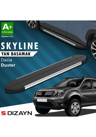 S-dizayn Dacia Duster Skyline Krom Yan Basamak 173 Cm 2009-2018 A+ Kalite