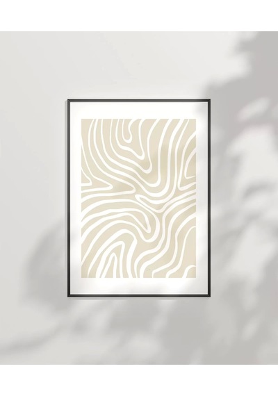 Çerçevesiz Poster Organik Formlar