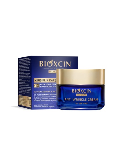 Bioxcin Age Reverse Kırışıklık Karşıtı Gece Kremi 50 Ml Retinol, Kolajen, Hyaluronik Asit Ve Bitkisel Kompleks İçerikli Sıkılaştırıcı Ve Dolgunlaştırıcı Etki Sku: Smg8690010432544