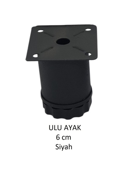 Ulu Ayak 06cm Vidalar Dahil Siyah Siyah