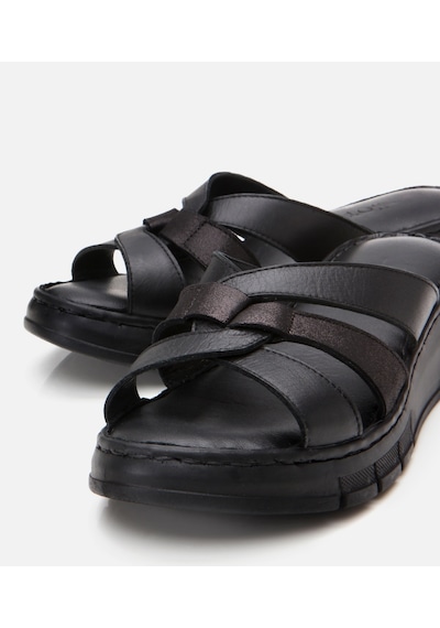 Hotiç Kadın Deri Siyah Comfort Terlik 01teh307130a100 Siyah-black Siyah