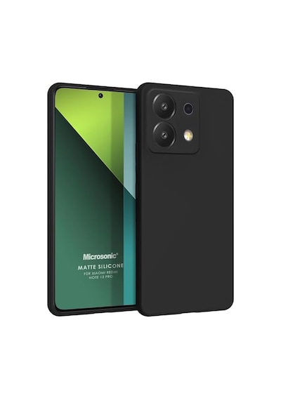 Matte Silicone Xiaomi Poco X6 5g İçin Kılıf Siyah Poco X6 5g İle Uyumlu Kılıf - Siyah Çok Renkli