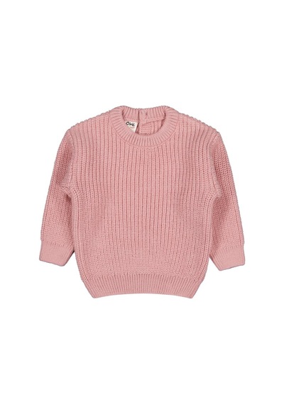 Civil Baby Basic Triko 6-18 Ay Kazak - Pembe Koyu Pastel Pembe