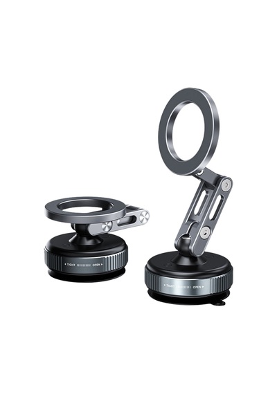 Wearfitpro W53 Alüminyum Alaşımlı Vantuzlu Telefon Tutucu 360 Döner Esnek Kol Cam Fayans Ahşap Ve Araç Uyumlu Gri