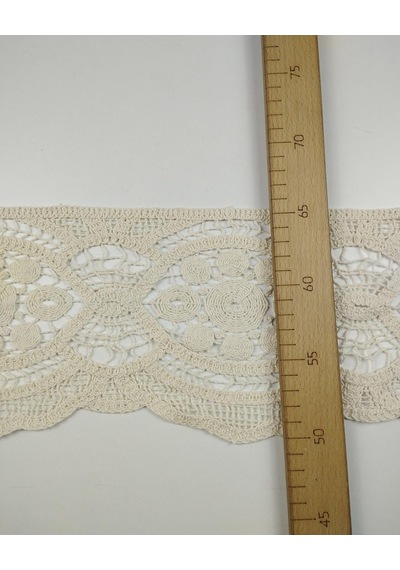 Krem Renk Pamuk Dantel En: 16cm-11071