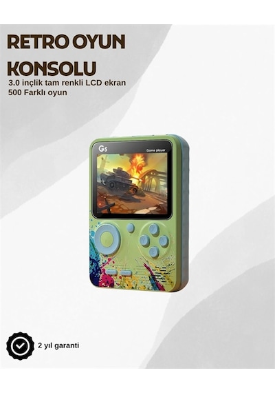 G5 Taşınabilir Retro Oyun Konsolu Çocuk Ve Yetişkinler İçin