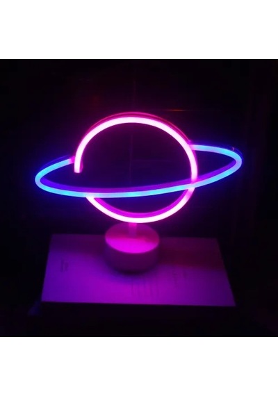 Hubrendy Emin Neon Işıklı Satürn Lamba Pil + Usb 16022316