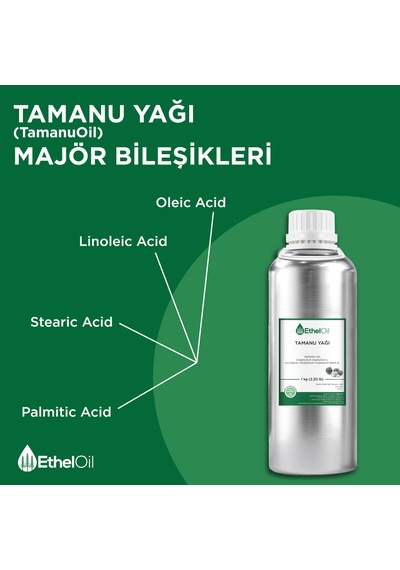 Tamanu Yağı Tamanu Oil - 1 Kg - Saf Ve Doğal Sabit Yağ 1 KG