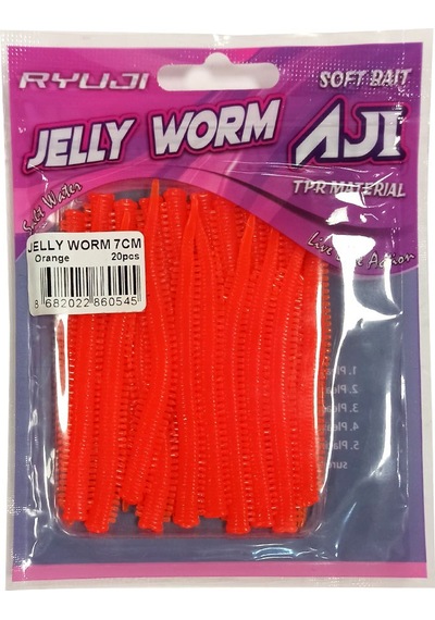 Ryujı Jelly Worm Tpr 7.5cm, 20ad.