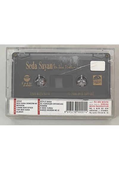 Seda Sayan Ben Sana Demedim Mi Kaset Orjinal Dönem Baskı