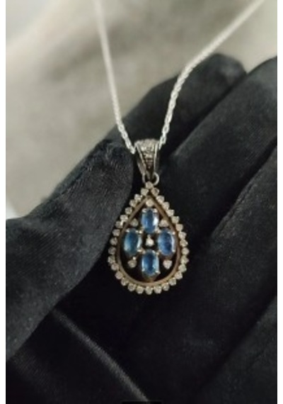 Safir Elmas Kolye