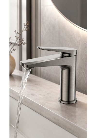 Newarc Next Lavabo Bataryası Metalik Gri 984521g